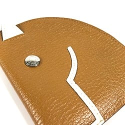 HERMES Paddock Horse Cheval Wallet Coin Purse Wallet/Coin Case Leather Women's Brown