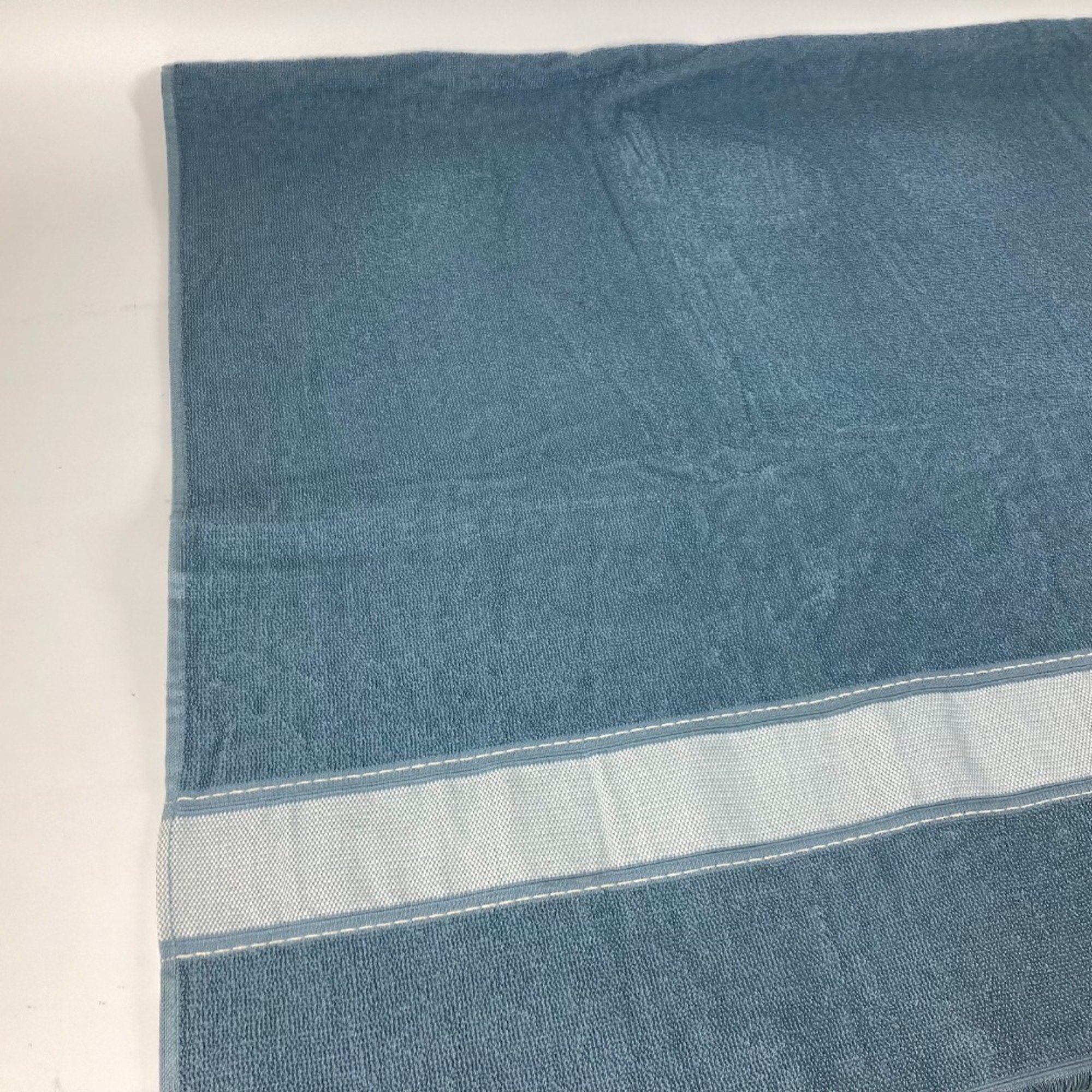 HERMES Hermes Bath Towel, Knee Blanket, Yachting Beach Large Cotton, Women's, Blue