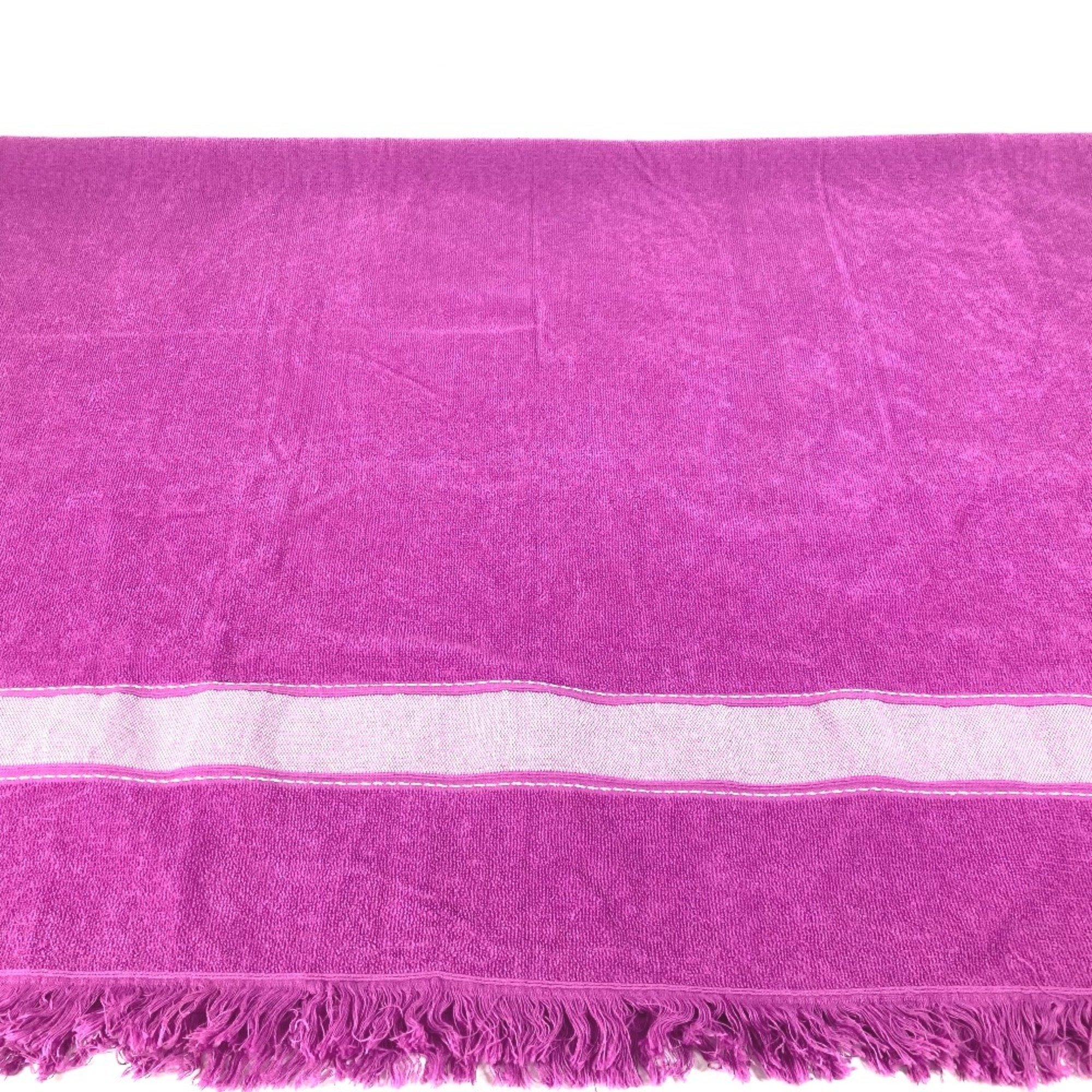 HERMES Hermes Bath Towel, Knee Blanket, Yachting Beach Large Cotton, Women's, Purple