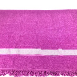 HERMES Hermes Bath Towel, Knee Blanket, Yachting Beach Large Cotton, Women's, Purple