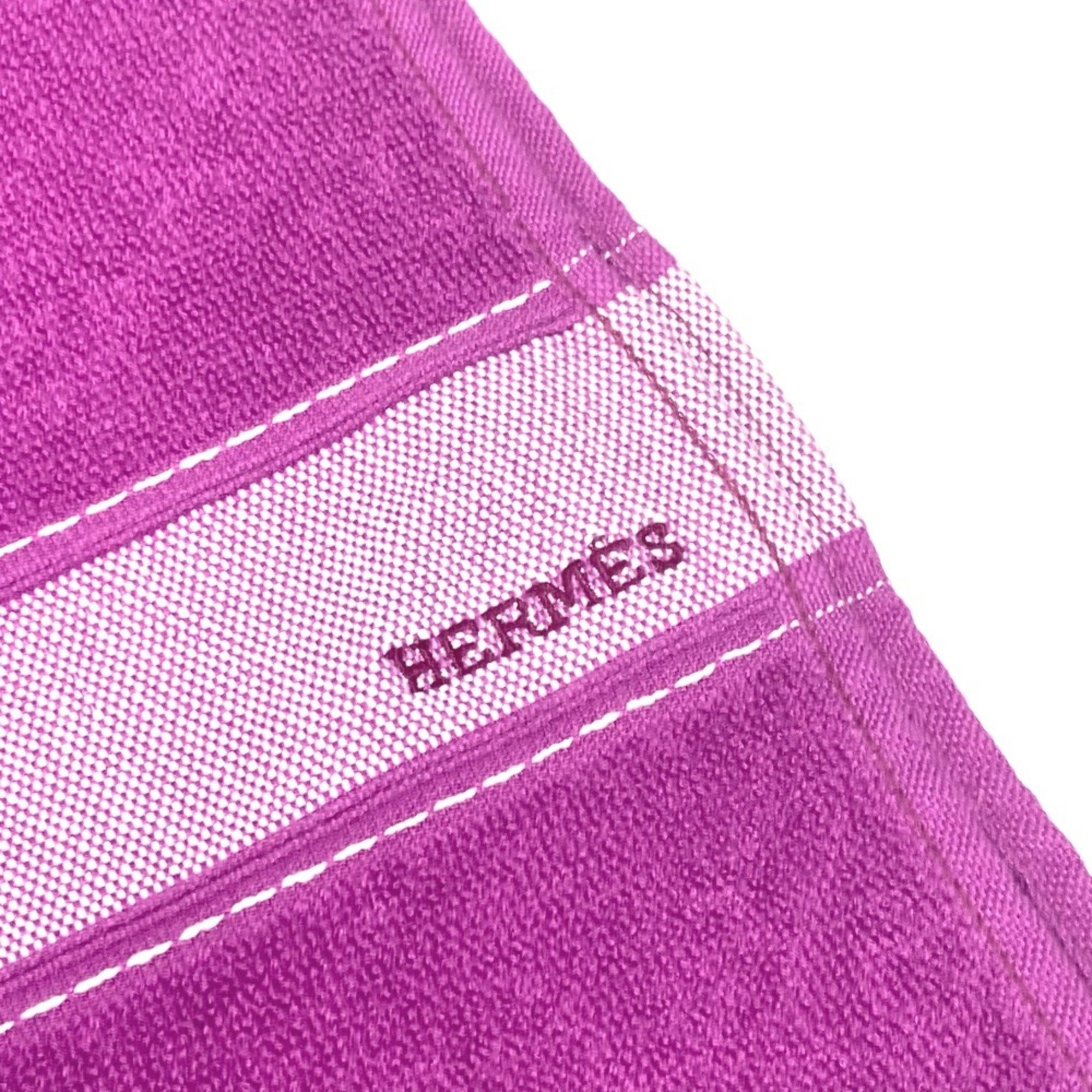 HERMES Hermes Bath Towel, Knee Blanket, Yachting Beach Large Cotton, Women's, Purple