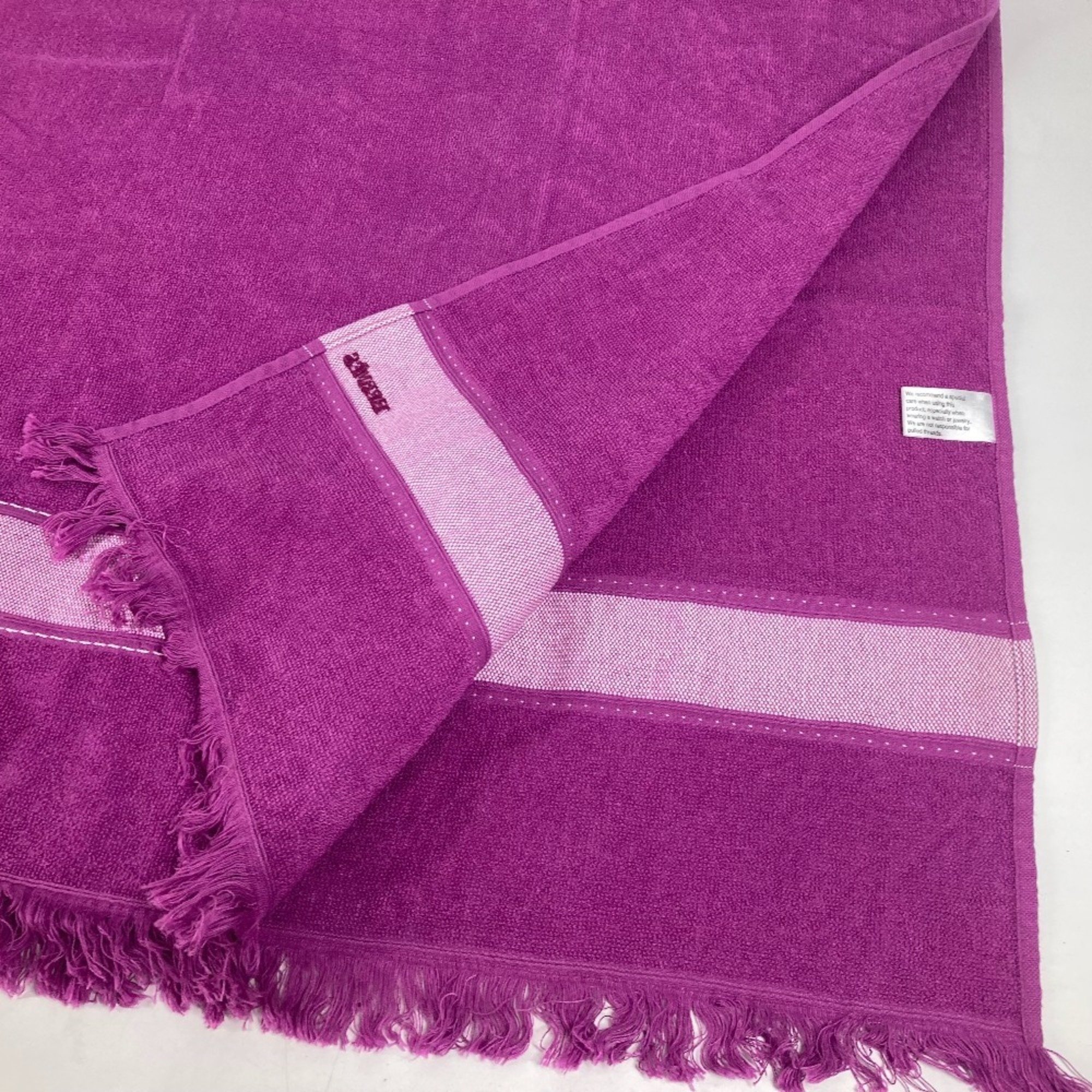 HERMES Hermes Bath Towel, Knee Blanket, Yachting Beach Large Cotton, Women's, Purple