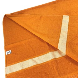 HERMES Hermes Bath Towel, Knee Blanket, Yachting Beach Large Cotton, Women's, Orange