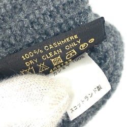 LOUIS VUITTON Louis Vuitton Patch Bicolor Gloves Cashmere Men's Grey