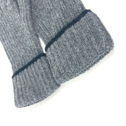 LOUIS VUITTON Louis Vuitton Patch Bicolor Gloves Cashmere Men's Grey