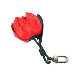 LOUIS VUITTON MP3388 Tulip Bijoux Sac Monogram Flower Keychain Bag Charm Leather Men's Red Similar