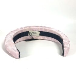 FENDI Hair Headband Hairband Silk Women's Pink