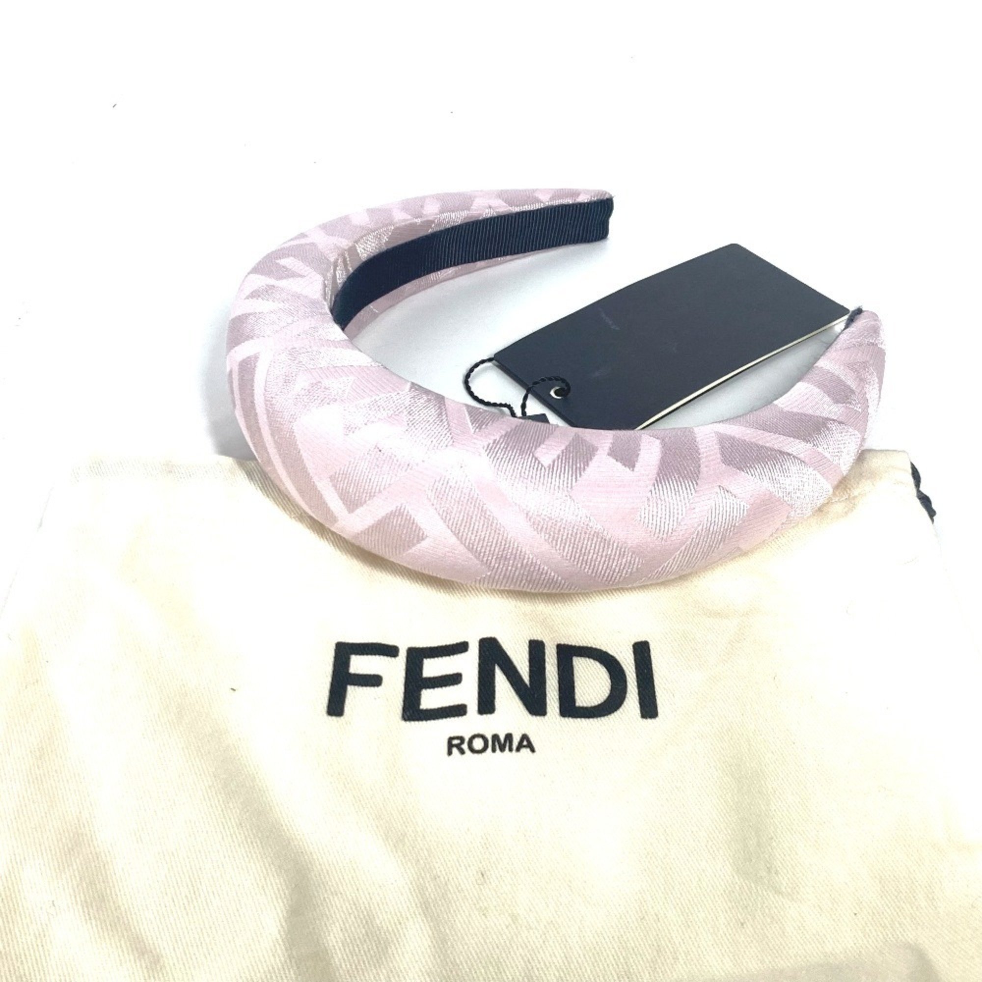 FENDI Hair Headband Hairband Silk Women's Pink