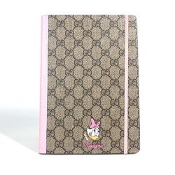 GUCCI Gucci Disney Collaboration DISNEY Daisy Duck GG Supreme Memo Pad Notebook Stationery Women's Beige