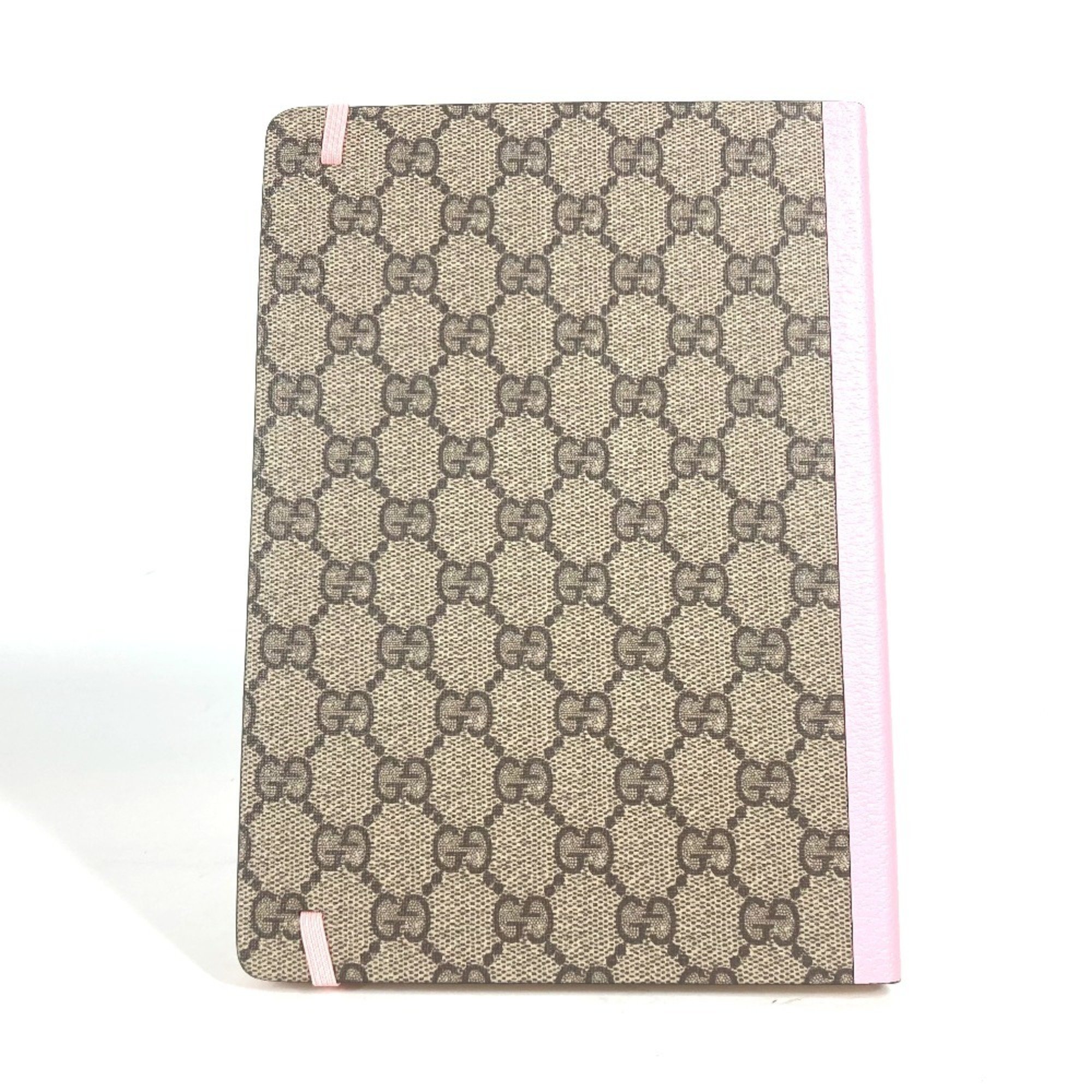 GUCCI Gucci Disney Collaboration DISNEY Daisy Duck GG Supreme Memo Pad Notebook Stationery Women's Beige