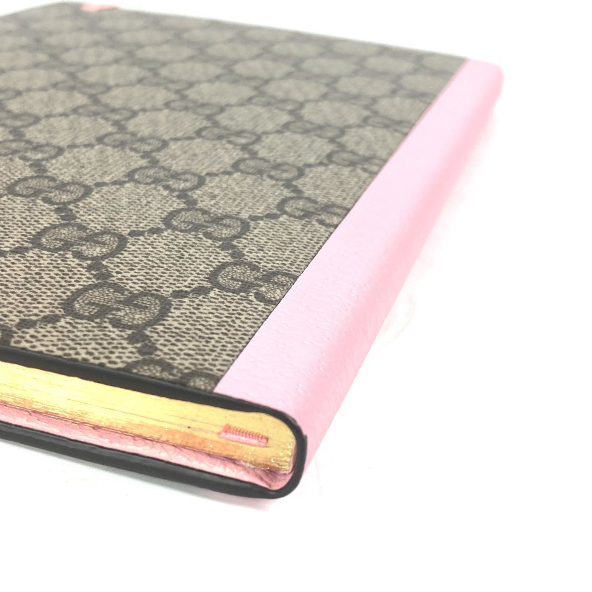 GUCCI Gucci Disney Collaboration DISNEY Daisy Duck GG Supreme Memo Pad Notebook Stationery Women's Beige