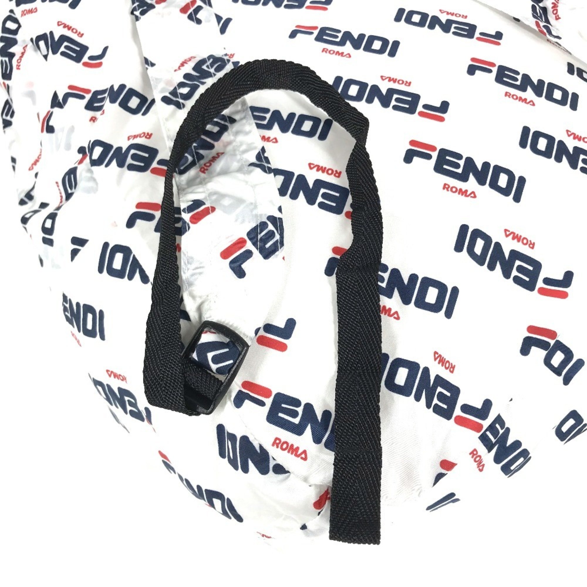 FENDI backpack, FILA collaboration, nylon, women's, white