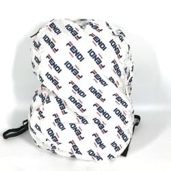 FENDI backpack, FILA collaboration, nylon, women's, white