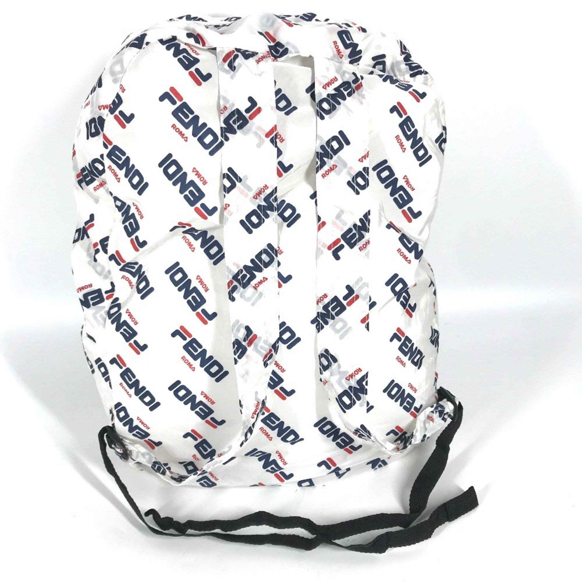 FENDI backpack, FILA collaboration, nylon, women's, white