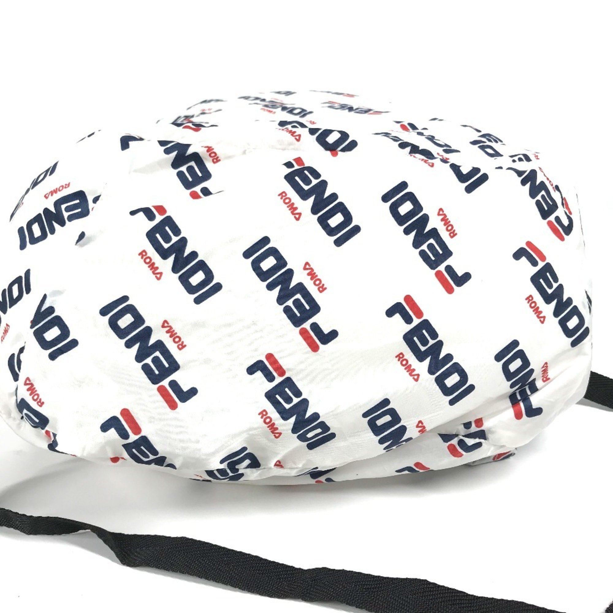 FENDI backpack, FILA collaboration, nylon, women's, white