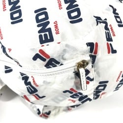 FENDI backpack, FILA collaboration, nylon, women's, white