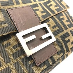 FENDI 2321.26424 FF Zucca pattern Mamma Bucket flap shoulder bag canvas leather ladies brown brown×