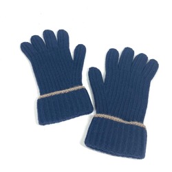 LOUIS VUITTON Louis Vuitton Patch Gloves Cashmere Men's Navy