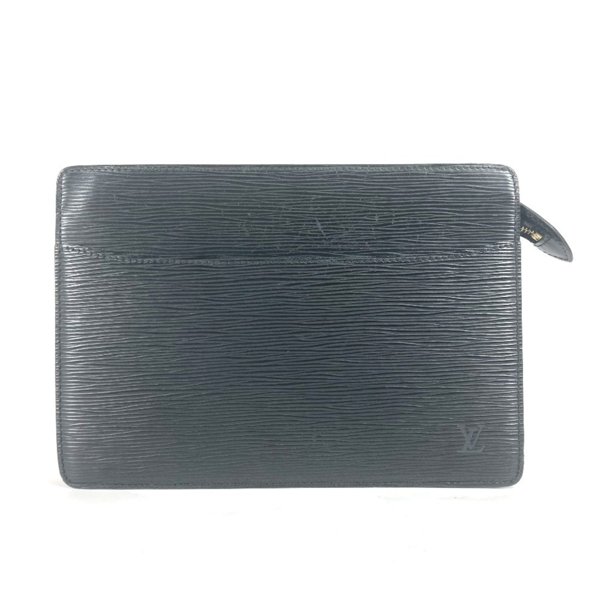 LOUIS VUITTON M52522 Epi Pochette Homme Clutch Bag Pouch Second Leather Men's Noir Black