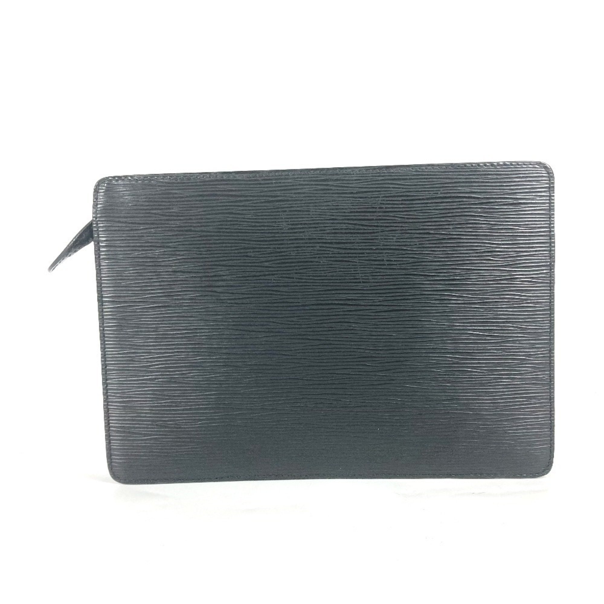 LOUIS VUITTON M52522 Epi Pochette Homme Clutch Bag Pouch Second Leather Men's Noir Black