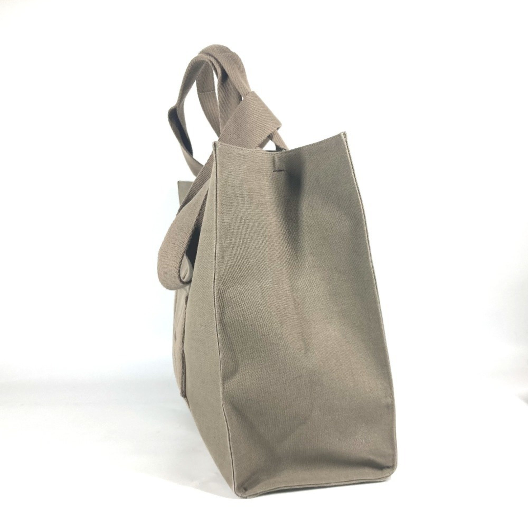 FENDI 7VA558 TOTE CANVAS Tote Canvas Bag Shoulder Men's Khaki