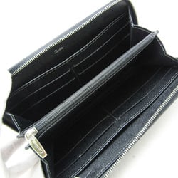 Cartier Santos De Cartier Men's Leather Long Wallet (bi-fold) Black