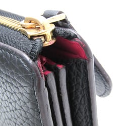 Louis Vuitton Taurillon Comete Wallet M63102 Women's  Taurillon Leather Long Wallet (bi-fold) Noir