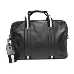 Bally Men's Leather Briefcase,Shoulder Bag Black