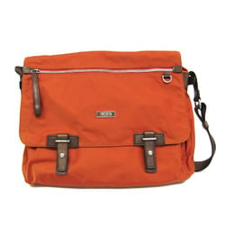 Tumi LUGANO LARGE MESSENGER 48783ORG Women's Leather,Nylon Shoulder Bag Dark Brown,Orange