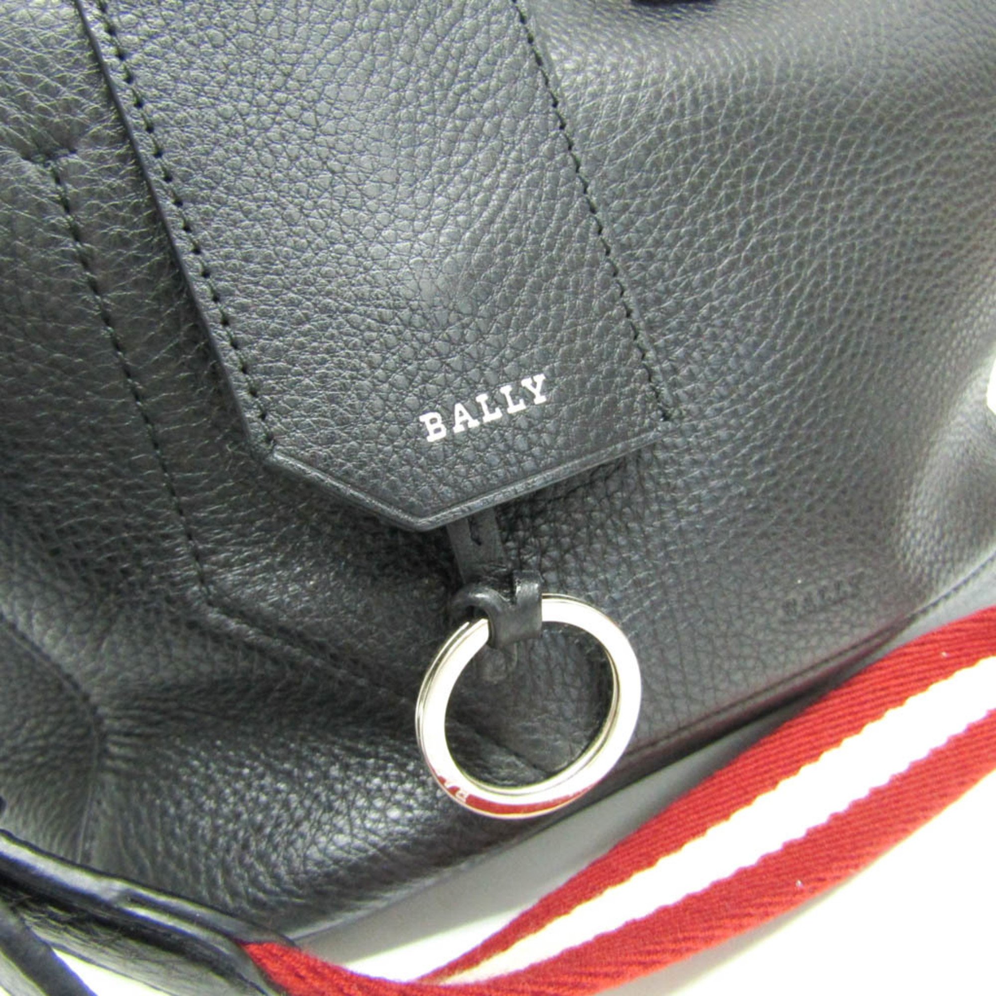 Bally KISSEN SM.N Women's Leather Handbag,Shoulder Bag Black