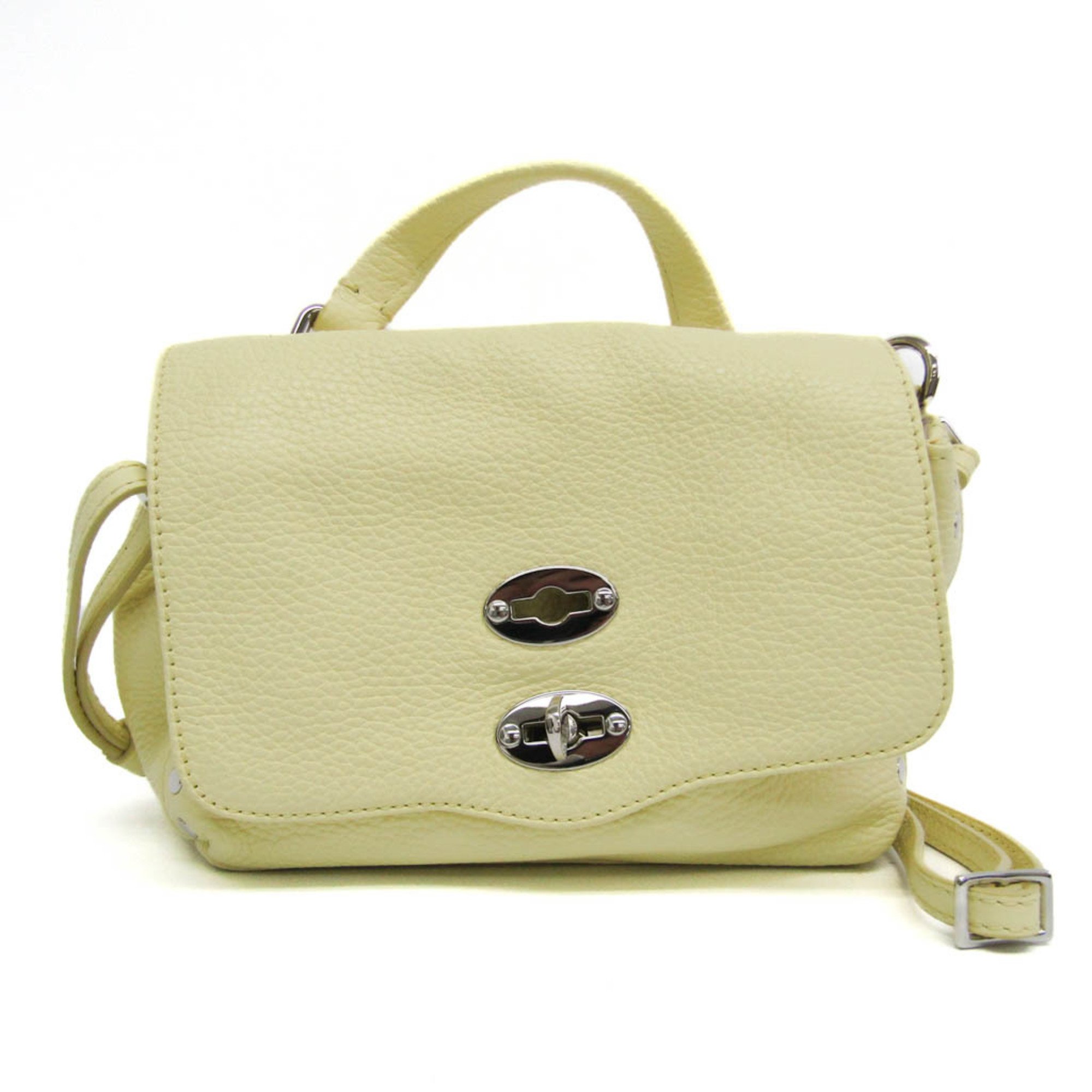 Zanellato POSTINA BABY DAILY 06262 Women's Leather Handbag,Shoulder Bag Yellow