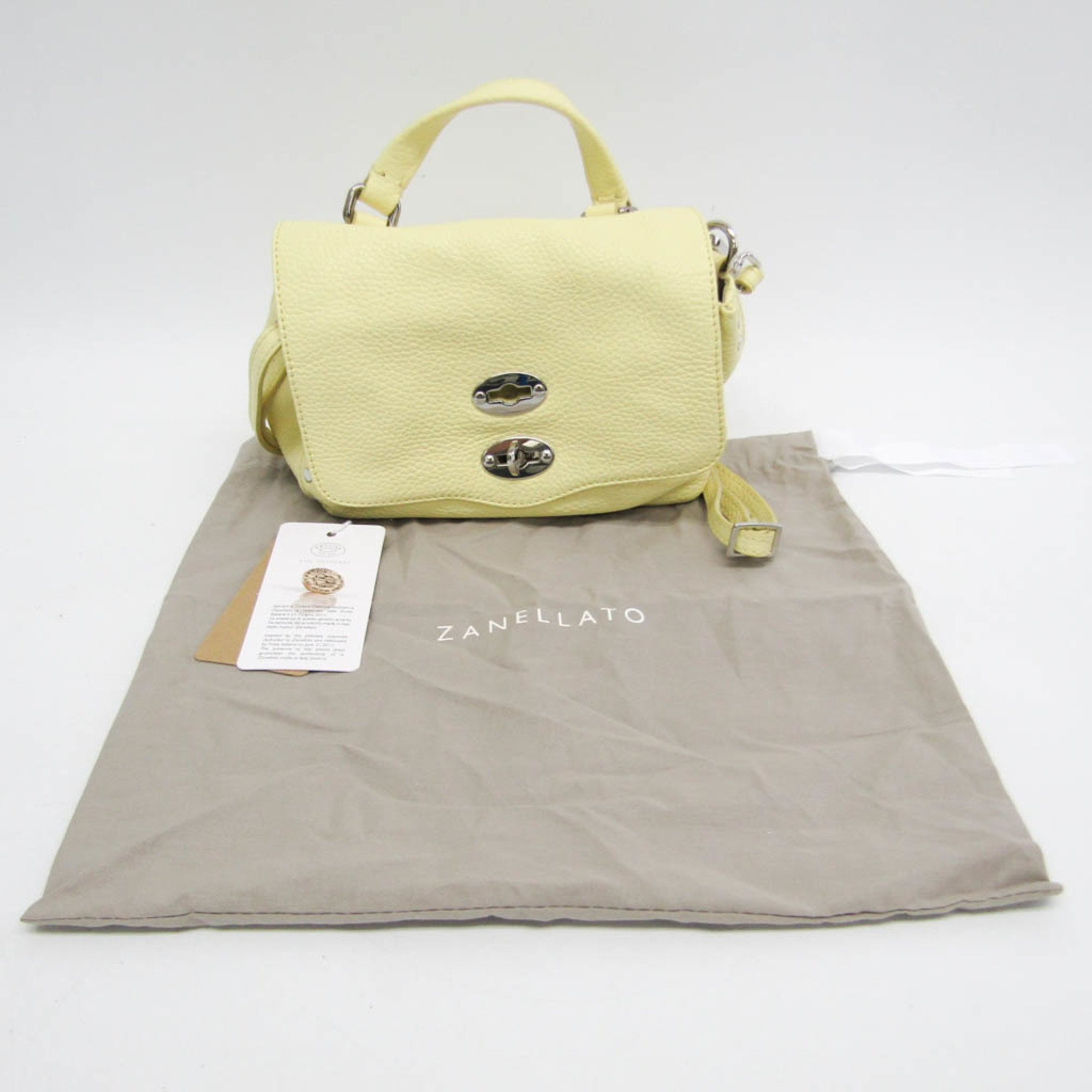 Zanellato POSTINA BABY DAILY 06262 Women's Leather Handbag,Shoulder Bag Yellow