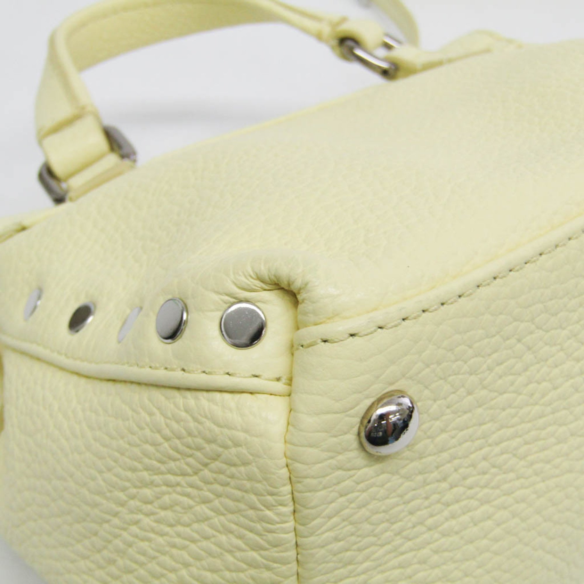 Zanellato POSTINA BABY DAILY 06262 Women's Leather Handbag,Shoulder Bag Yellow