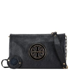 Tory Burch Chain Shoulder Bag Black Leather Women's