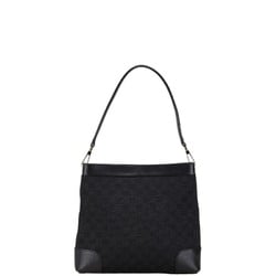 Gucci GG Canvas Bag 33900 Black Leather Women's GUCCI