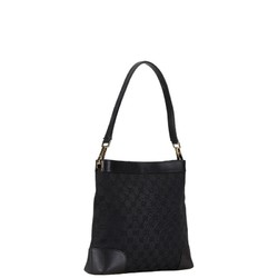 Gucci GG Canvas Bag 33900 Black Leather Women's GUCCI