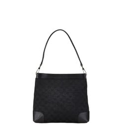 Gucci GG Canvas Bag 33900 Black Leather Women's GUCCI