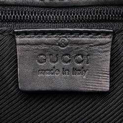 Gucci GG Canvas Bag 33900 Black Leather Women's GUCCI