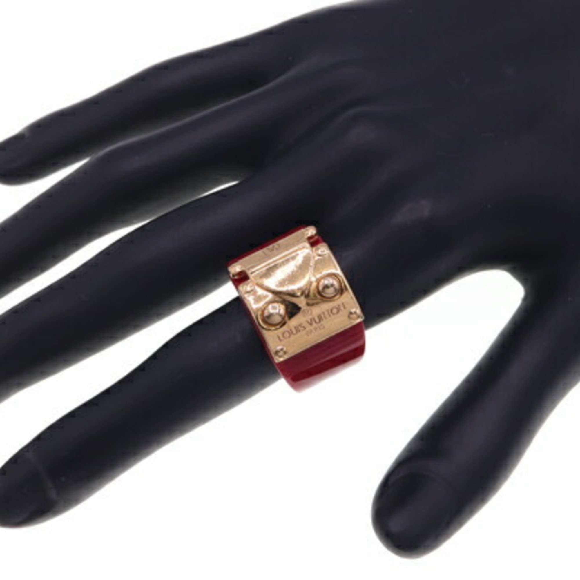 Louis Vuitton Ring Berg Rock Me M66832 Red Gold M Size 12.5 Women's LOUIS VUITTON