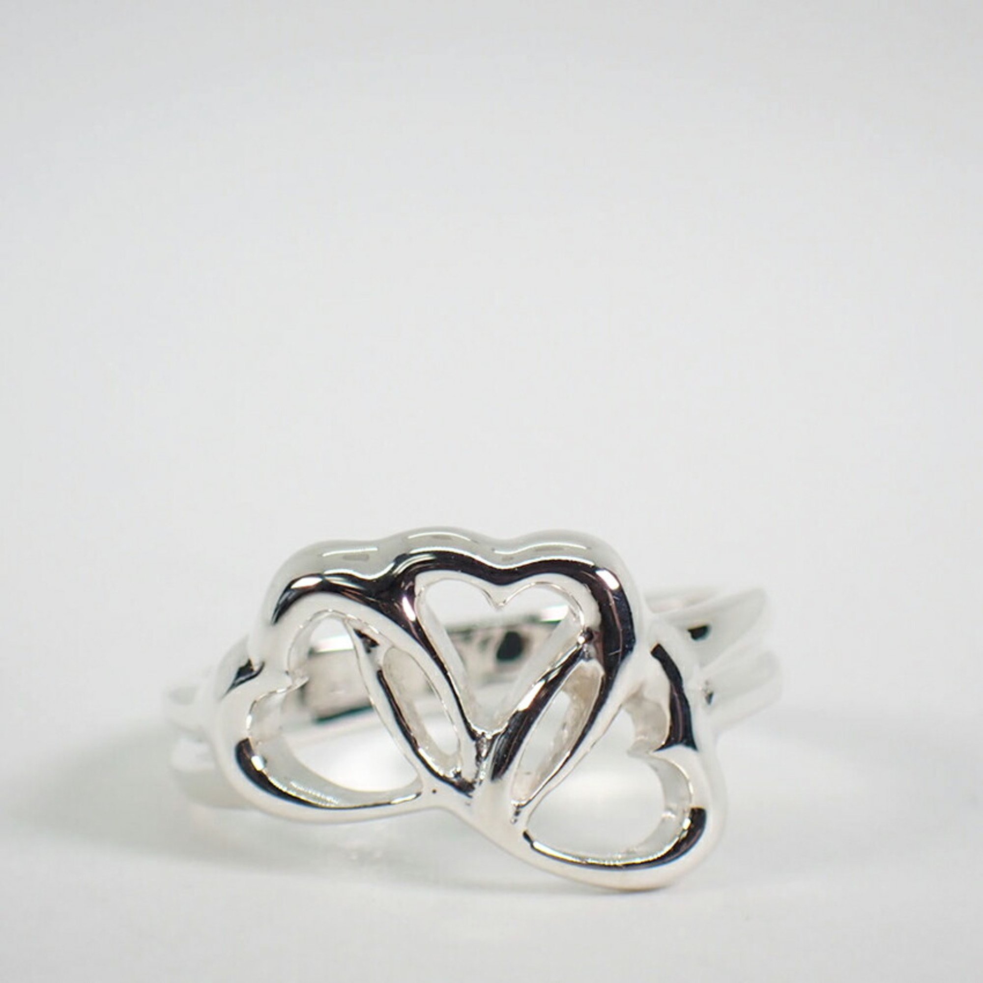 TIFFANY 925 Triple Heart Ring Size 12