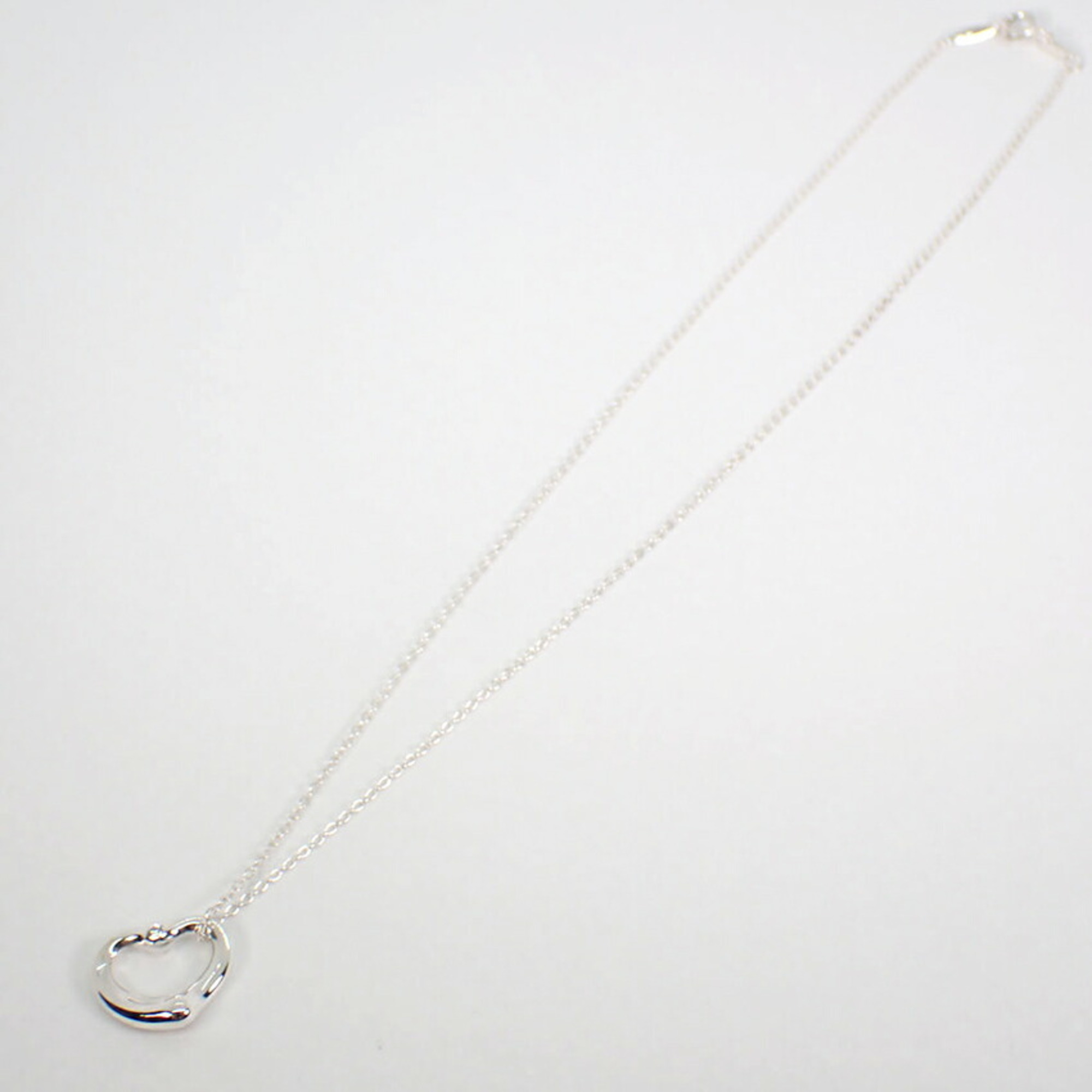 TIFFANY 925 Diamond Heart Pendant Necklace