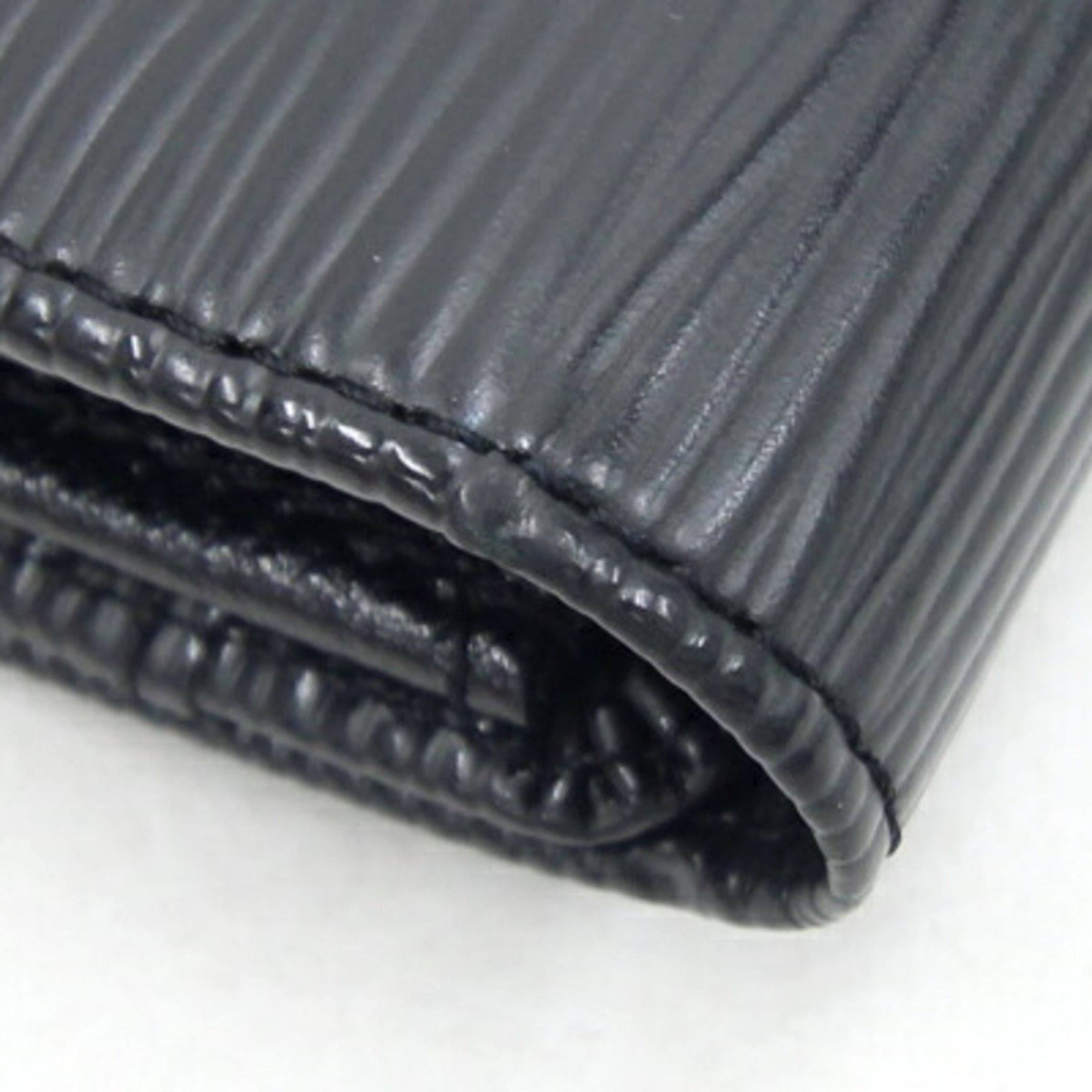 Louis Vuitton Bi-fold Long Wallet Epi Porto Monnaie Credit M63592 Noir Black Men's LOUIS VUITTON