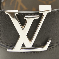 Louis Vuitton Santur LV Initial Belt 85/34 M9821 Black Brown Leather PVC Women's LOUIS VUITTON