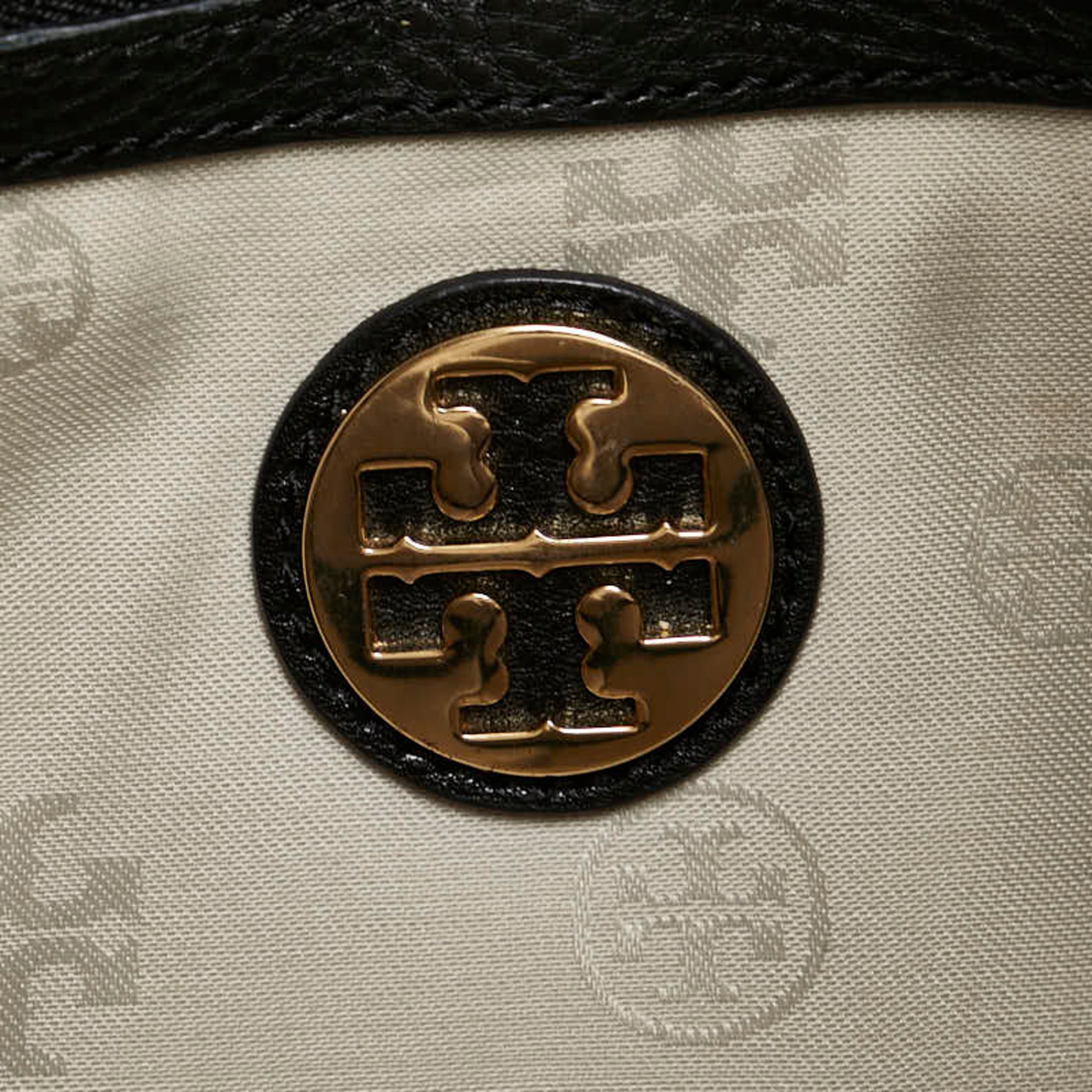 Tory Burch Shoulder Bag Clutch Black Leather Women's