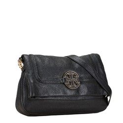 Tory Burch Shoulder Bag Clutch Black Leather Women's