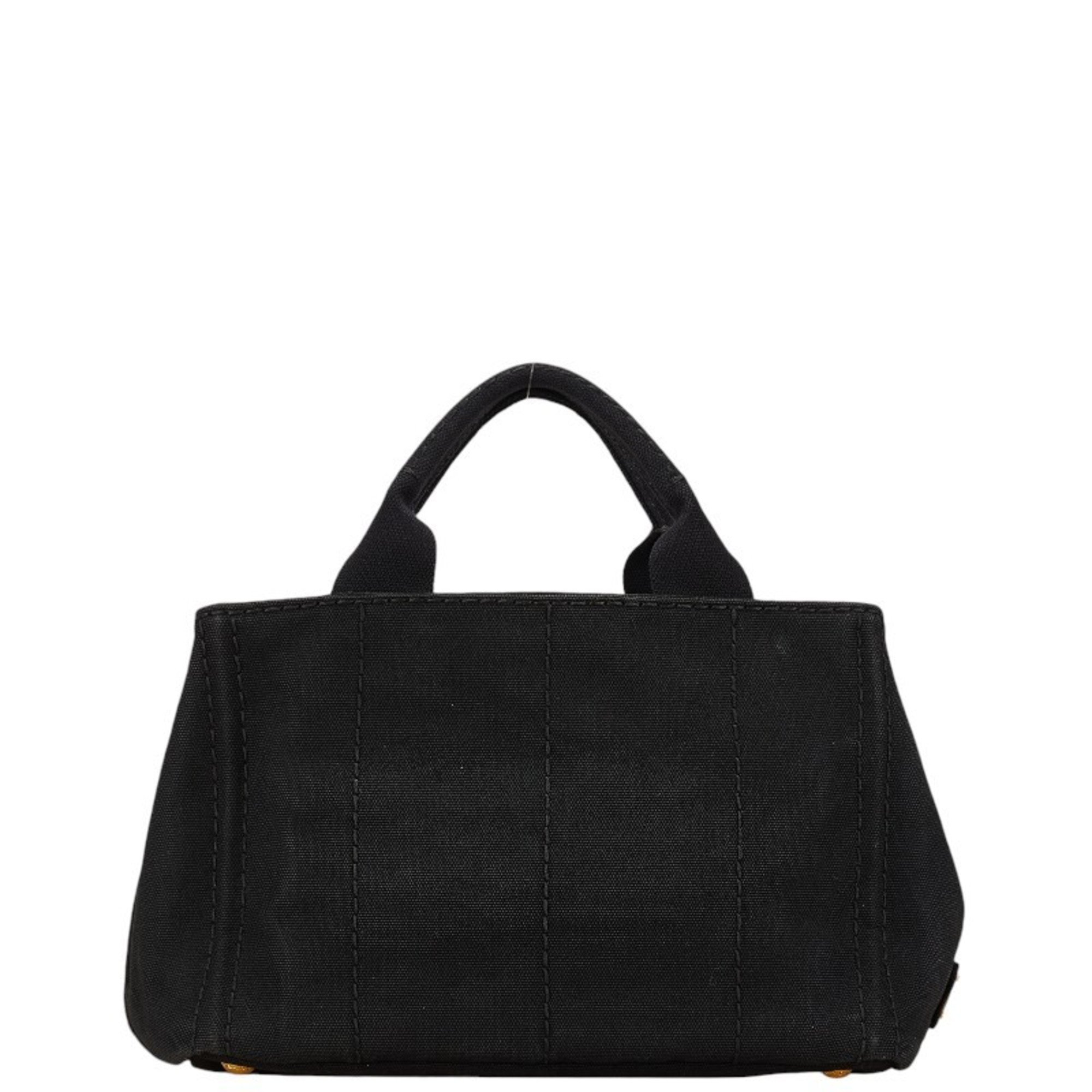 Prada Canapa Handbag Black Canvas Women's PRADA