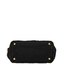 Prada Canapa Handbag Black Canvas Women's PRADA