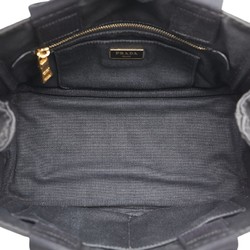 Prada Canapa Handbag Black Canvas Women's PRADA