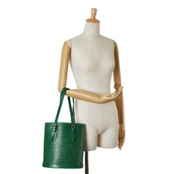 Louis Vuitton Epi Bucket PM Tote Bag Shoulder Borneo Green Leather Women's LOUIS VUITTON