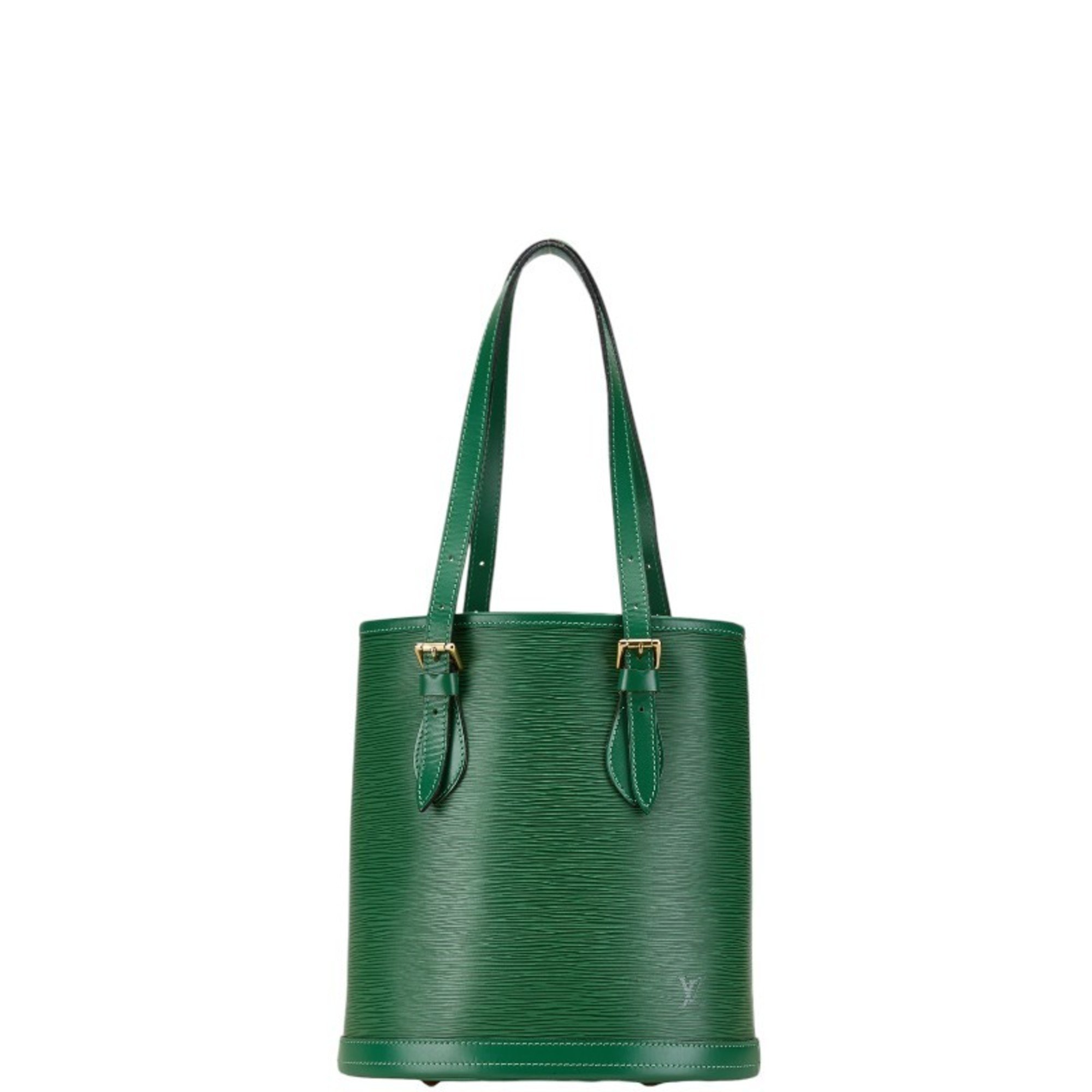 Louis Vuitton Epi Bucket PM Tote Bag Shoulder Borneo Green Leather Women's LOUIS VUITTON